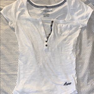 Short sleeve Aeropostale white tee